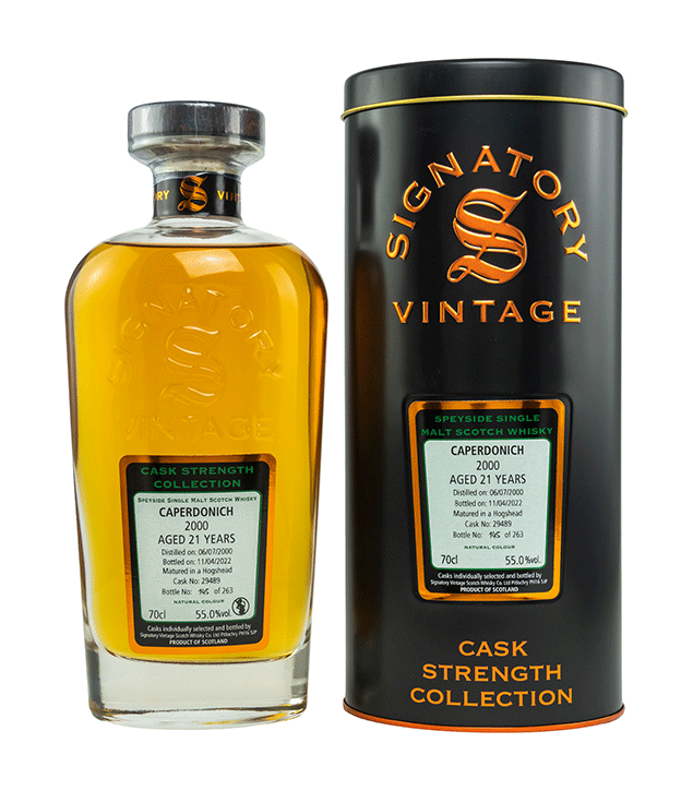Caperdonich 2000/2022 - Cask Strength Collection - Fassnummer 29489 - Signatory Vintage