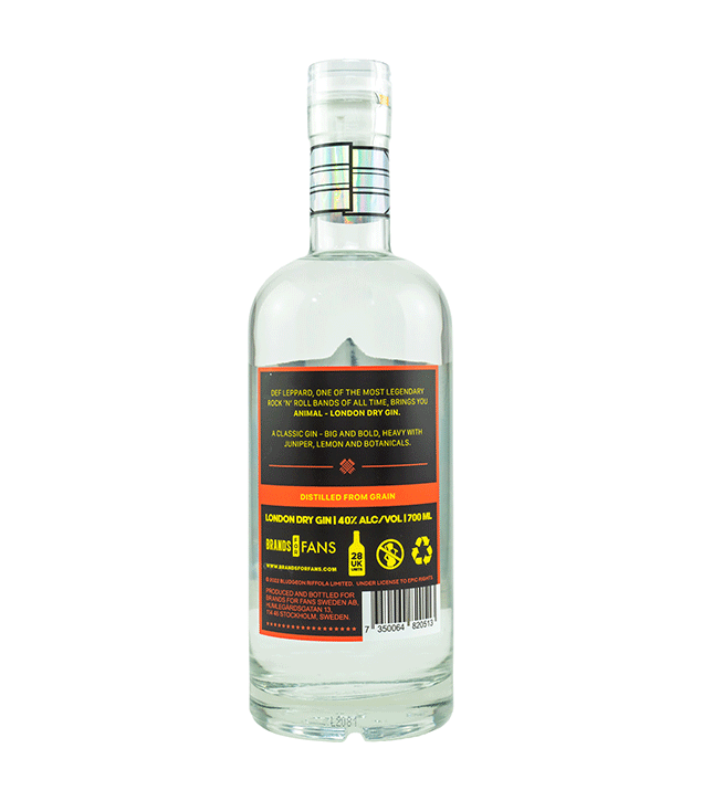 Def Leppard Animal Dry Gin