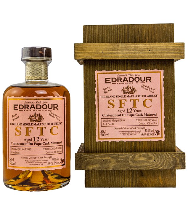 Edradour 2010/2022 - 12 Jahre – Chateauneuf Du Pape Cask - Straight from the Cask