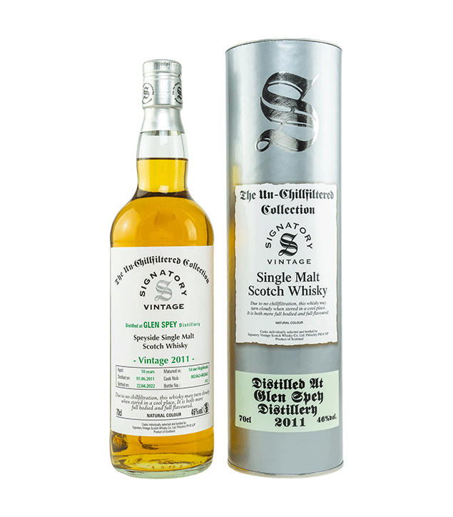 Glen Spey 2011/2022 - The Un-Chillfiltered Collection - Fassnummer 802462+802463 - Signatory Vintage