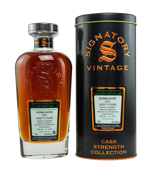 Glenallachie 2007/2022 - Cask Strength Collection - Fassnummer 900163 - Signatory Vintage