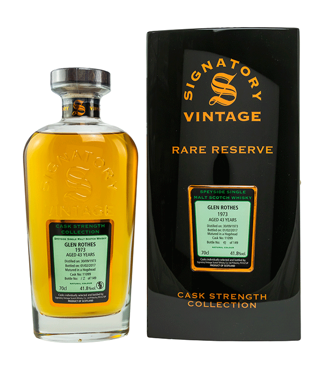 Glenrothes 1973/2017 - Rare Reserve - Cask Strength Collection - Fassnummer 11099 - Signatory Vintage