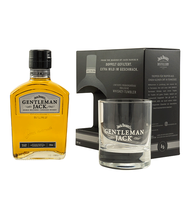 Jack Daniels Gentleman Jack - 200ml + Glas