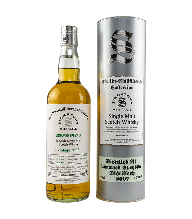Unnamed Speyside 2007/2021 - The Un-Chillfiltered Collection - Fassnummer DRU17/A190#5 - Signatory Vintage