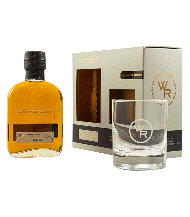 Woodford Reserve Distillers Select 200ml + Tumbler